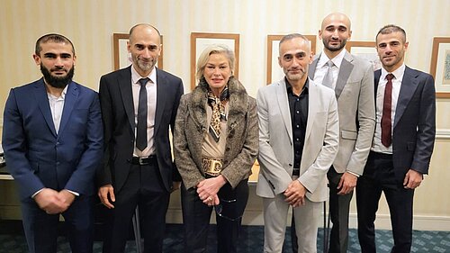 Rachel Gilmour MP with the Allied Pharmacies Team