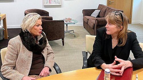 Rachel Gilmour MP with Minister Sarah Jones 