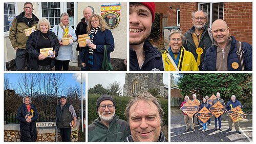Candidates campaigning for May's elections