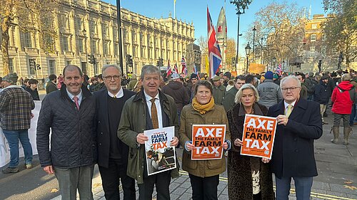 Rachel Gilmour MP campaigns in Westminster 